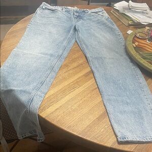 Free People Light Blue Straight Leg Jeans